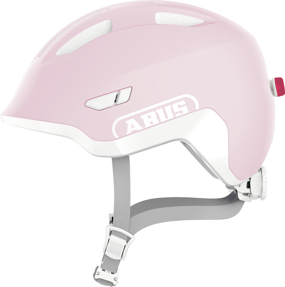 Casque enfant ABUS Smiley 3.0 ACE LED pure rose