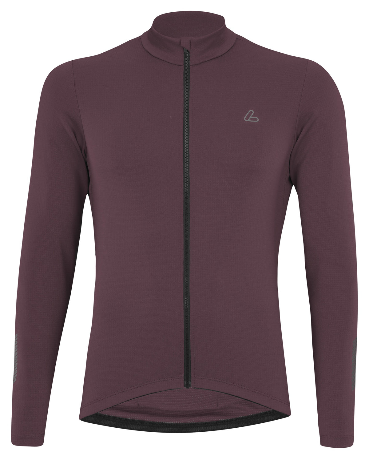 Löffler M Maillot vélo manches longues Skys Merino Mid Marron châtaigne