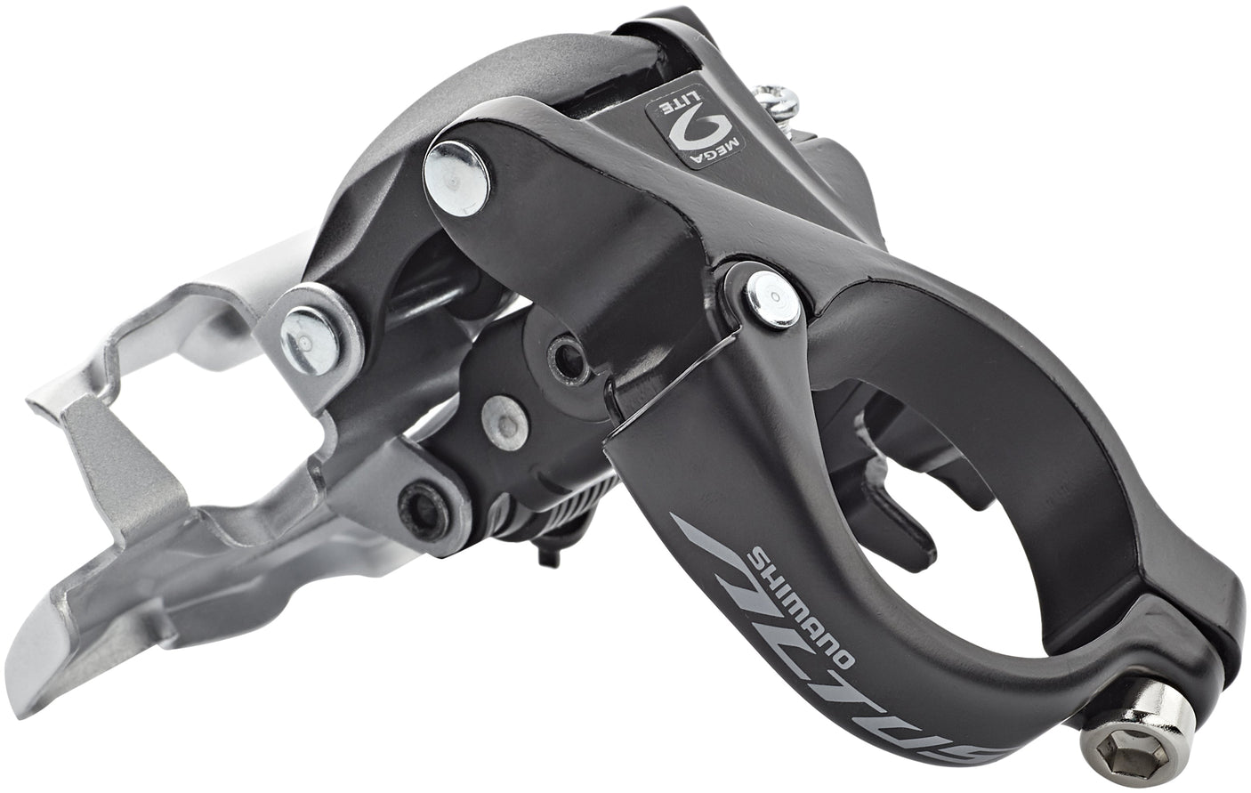 Shimano Altus FD-M2000 dérailleur avant 3x9 vitesses Down Swing collier haut argent/noir