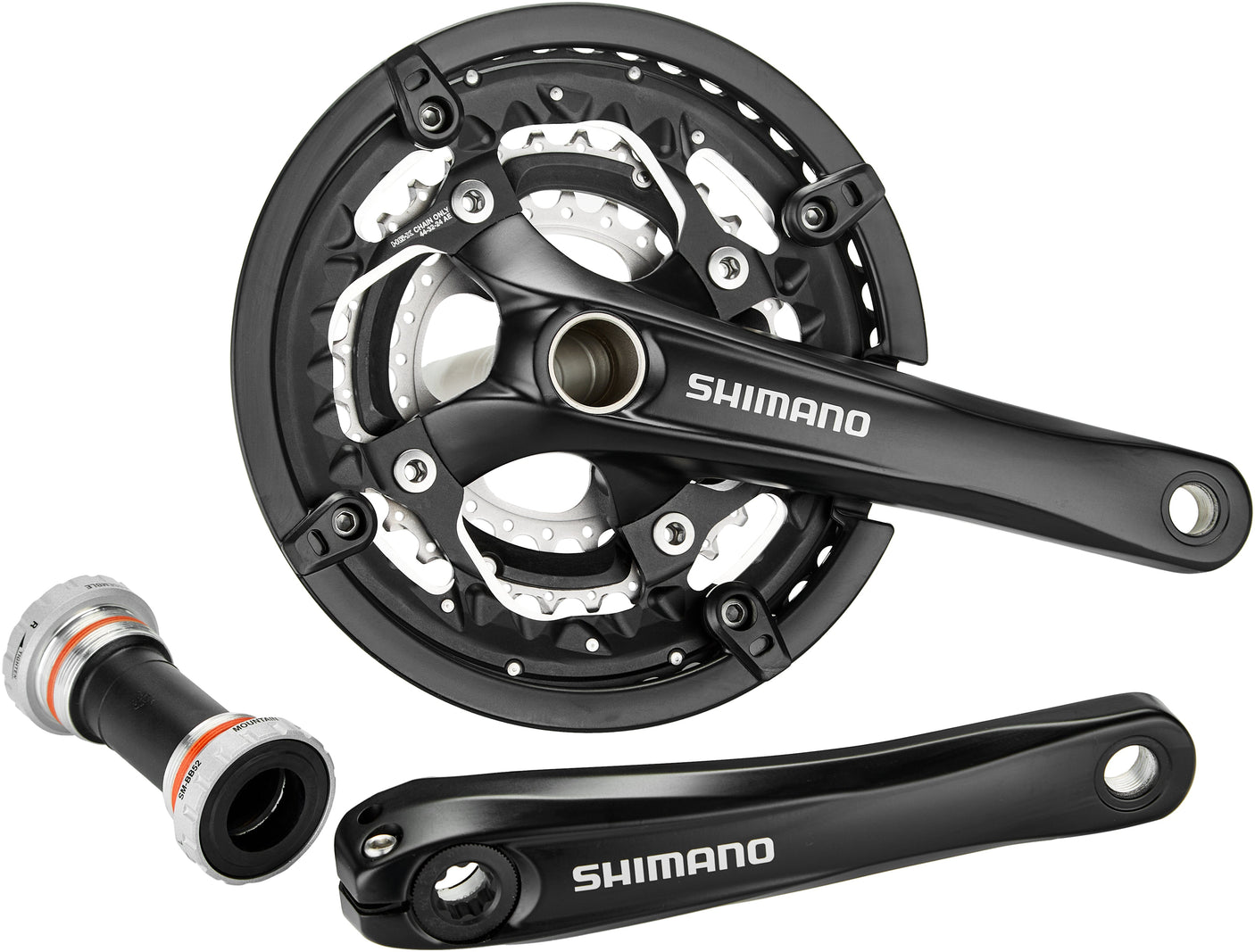 Shimano Trekking FC-T551 pédalier 3x10 44/32/24 dents incluant SM-BB52 noir