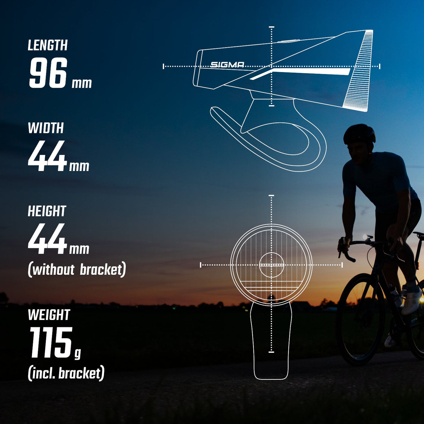 Sigma Aura 100 ensemble d'éclairage incl. Blaze Link incl. support à visser