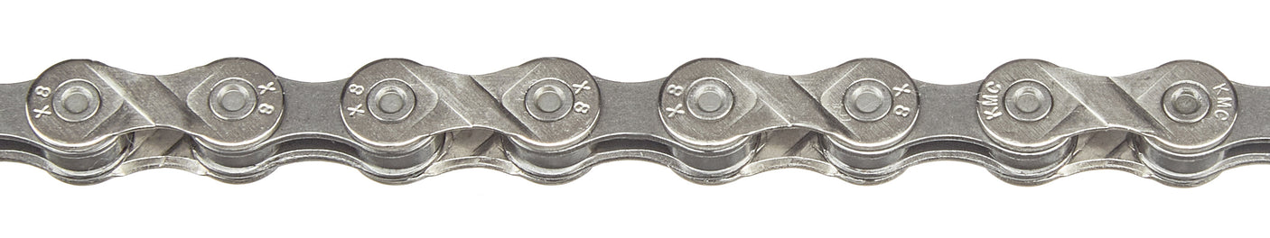 Chaîne KMC X8 7/8 vitesses argent/gris