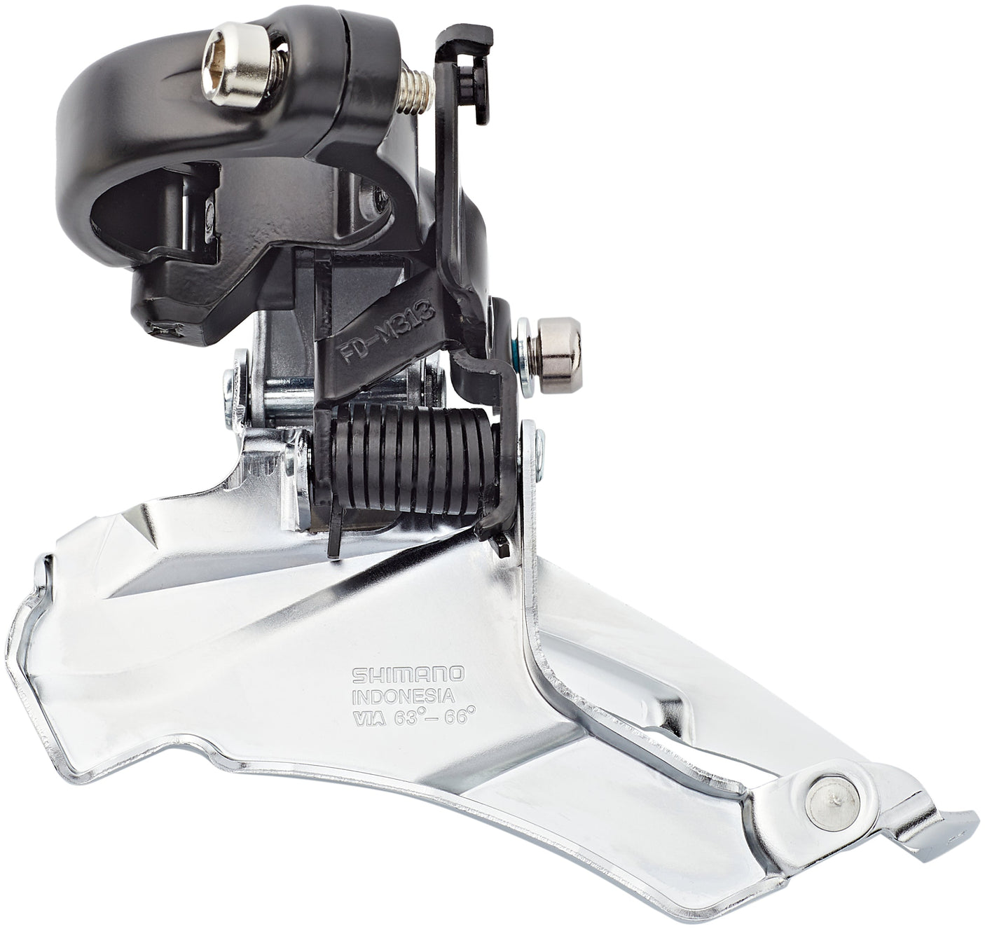 Shimano Altus FD-M313 dérailleur avant 7/8 vitesses collier tirage double noir/argent