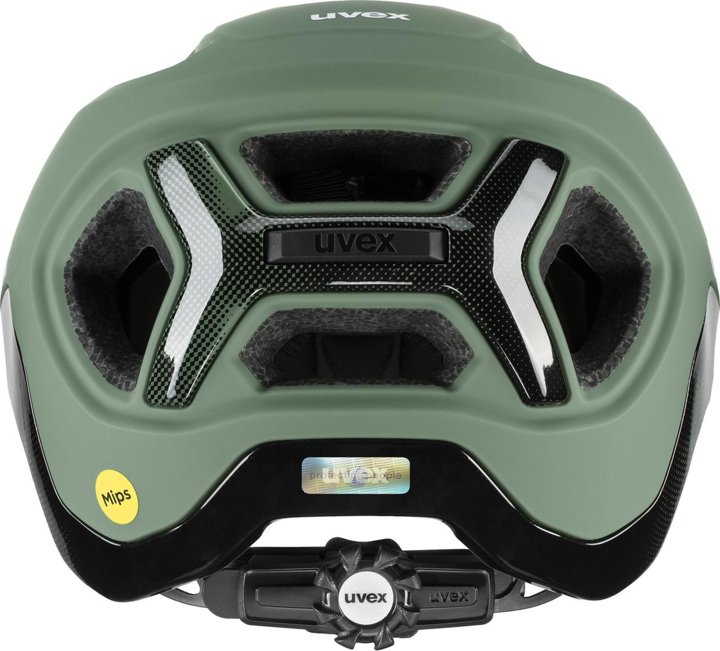 uvex React Mips Casque VTT Vert Mousse-Noir Mat