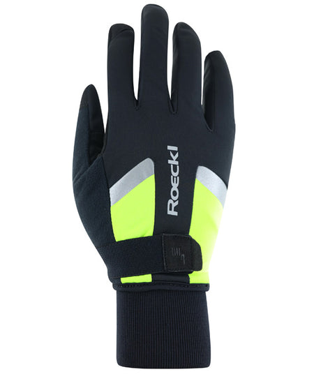 Gants Roeckl Ravensburg 3 Unisexe noir/jaune fluo