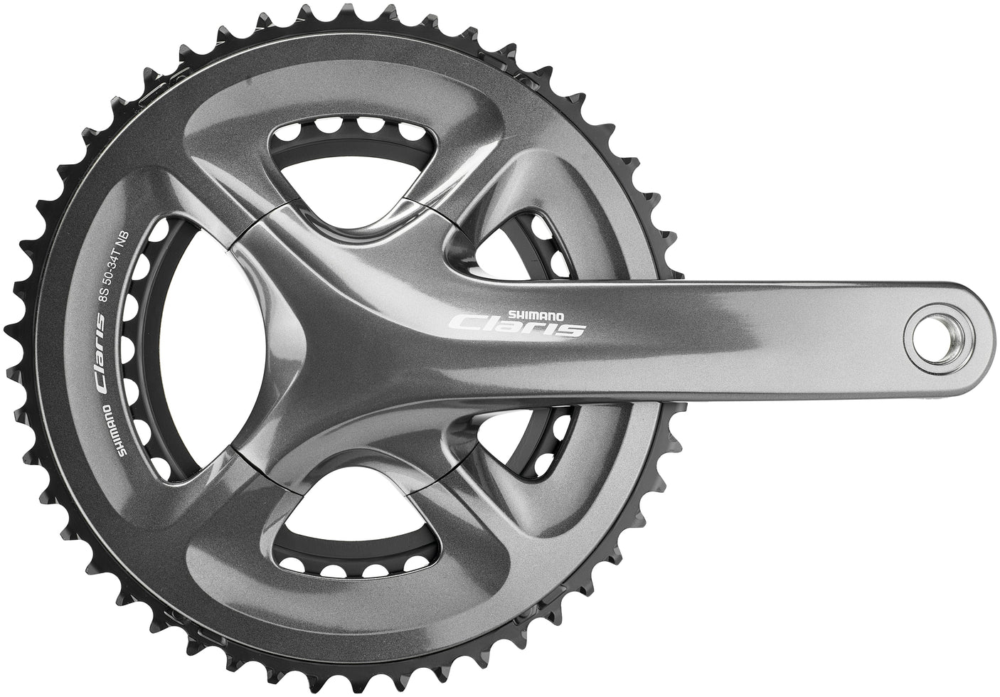 Shimano Claris FC-R2000 pédalier 2x8 vitesses 50-34 dents gris