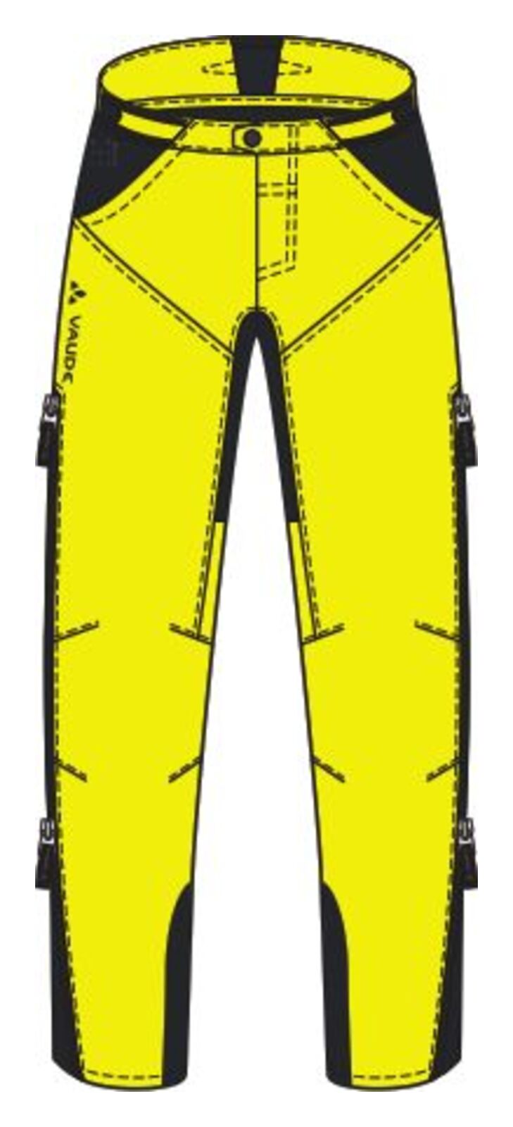 VAUDE Qimsa Softshell Pantalon II Homme jaune