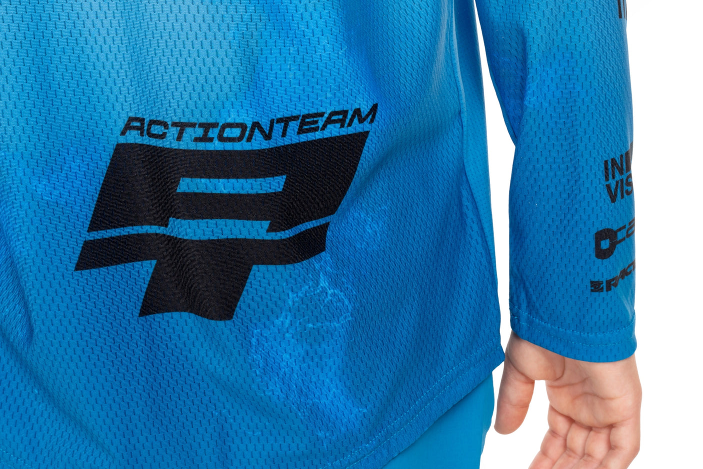 CUBE MTB Maillot ROOKIE X Actionteam manches longues topas bleu