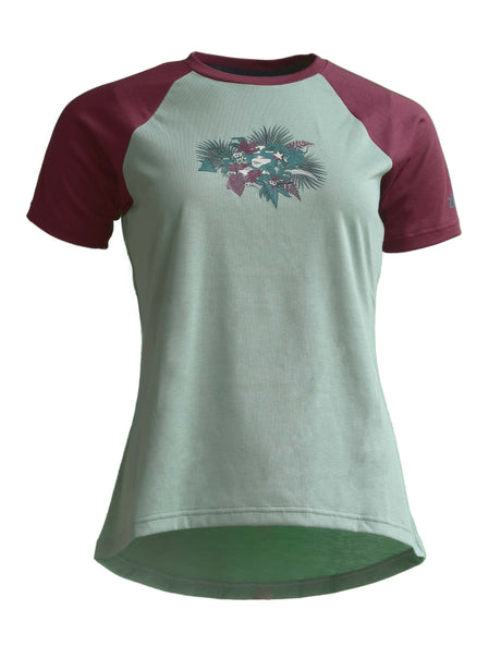 Zimtstern Riderz MTB TTee Wmns Vert Granit / Windsor Wine