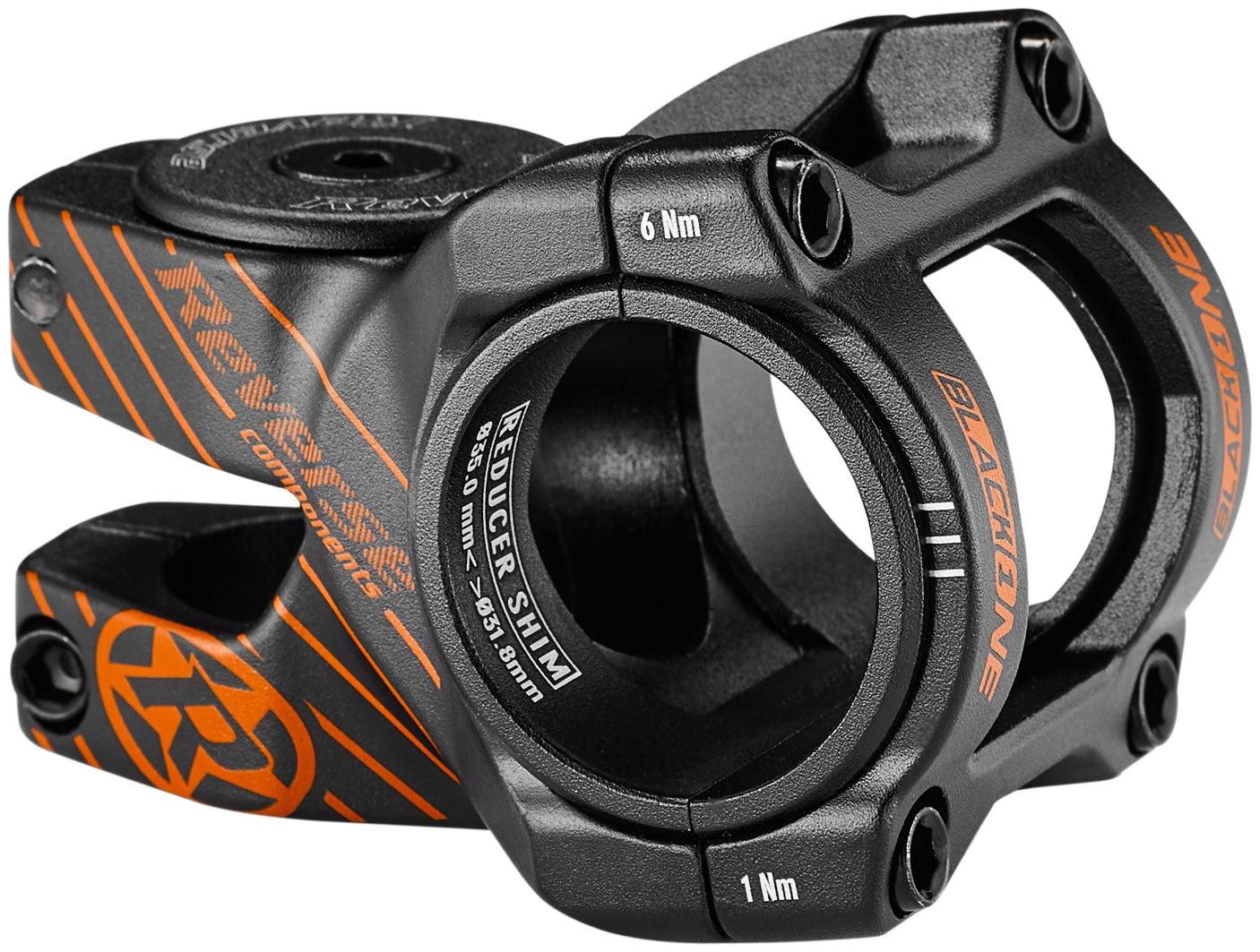 Reverse Black ONE D-2 Potence Ø31,8mm noir/orange