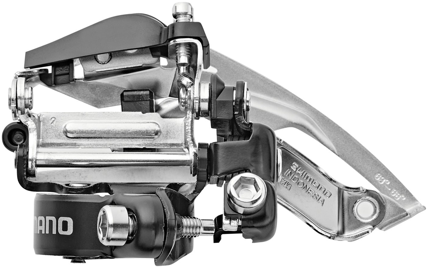 Shimano Tourney FD-TY700 dérailleur avant collier Top Swing 63-66° 7/8 vitesses