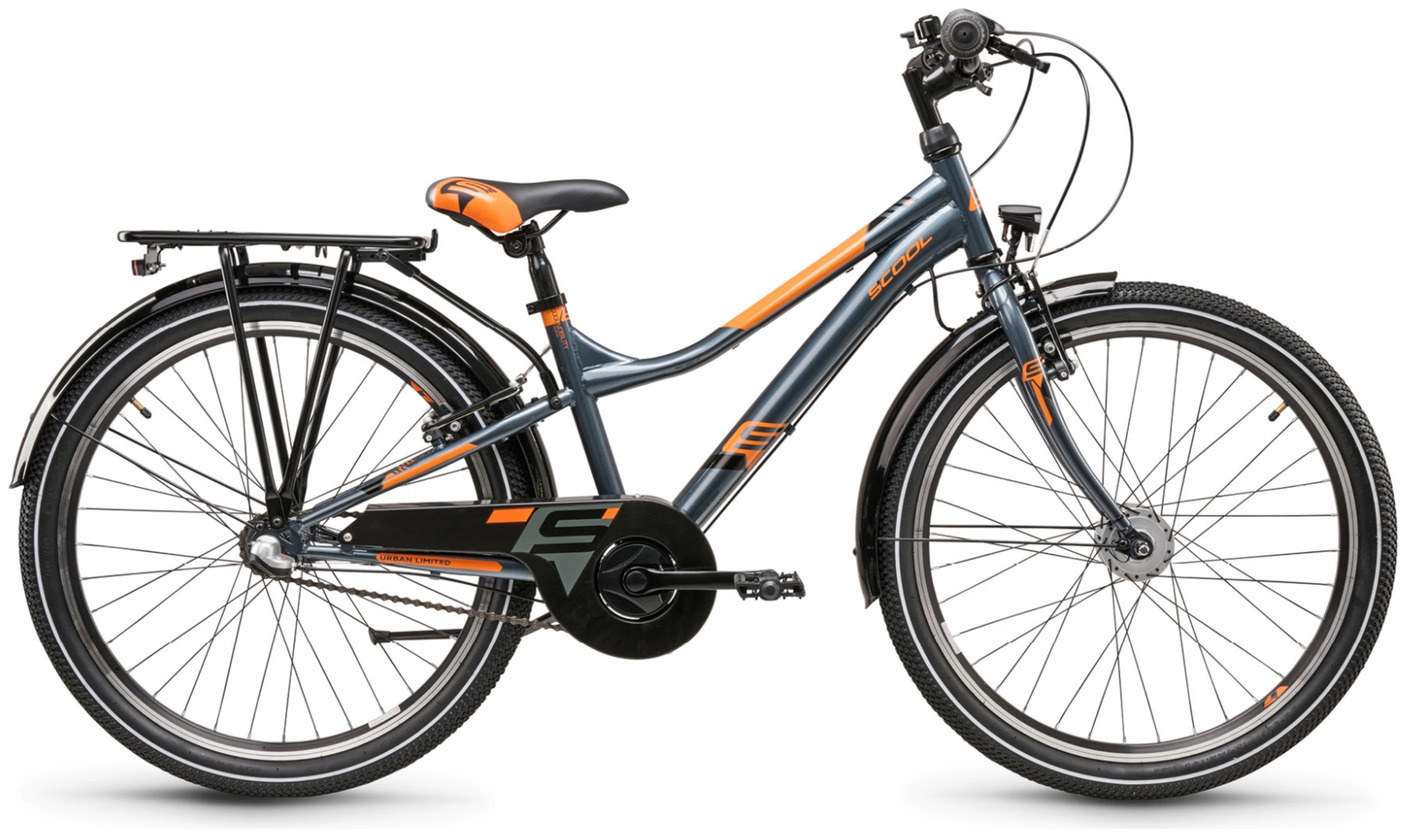S'cool troX 24-N3 Gris foncé/Orange