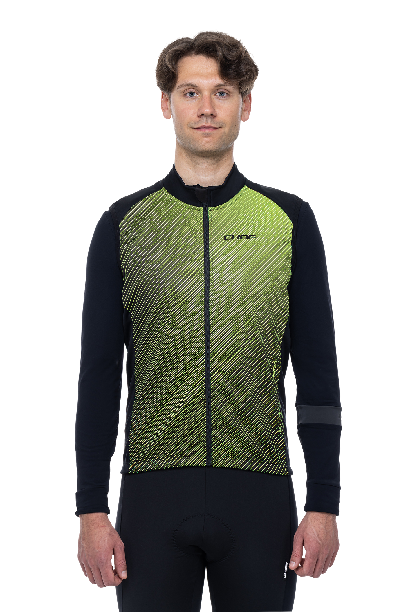 CUBE BLACKLINE Veste softshell Safety black´n´neon yellow