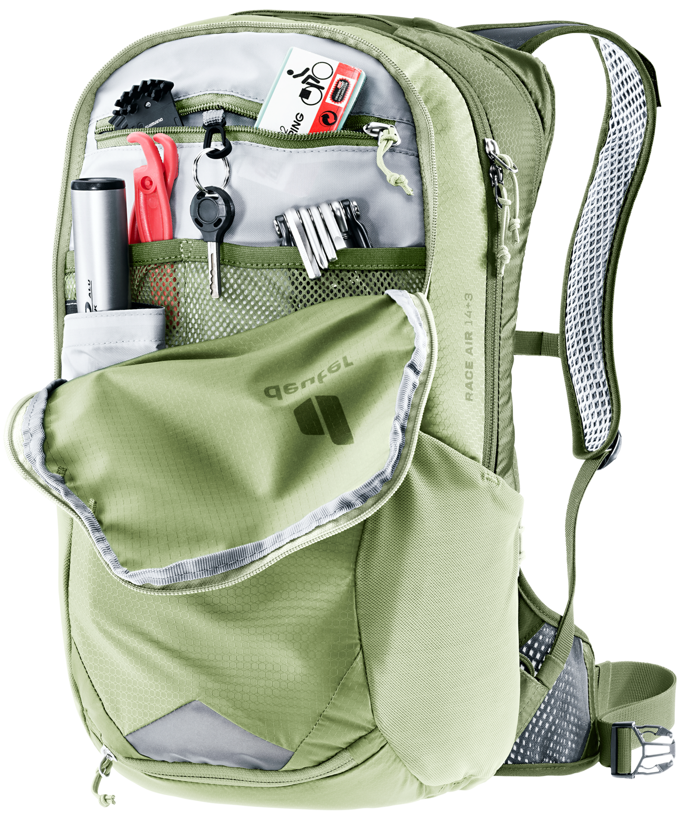 deuter Race Air 14+3 sac à dos de vélo mineral-grove