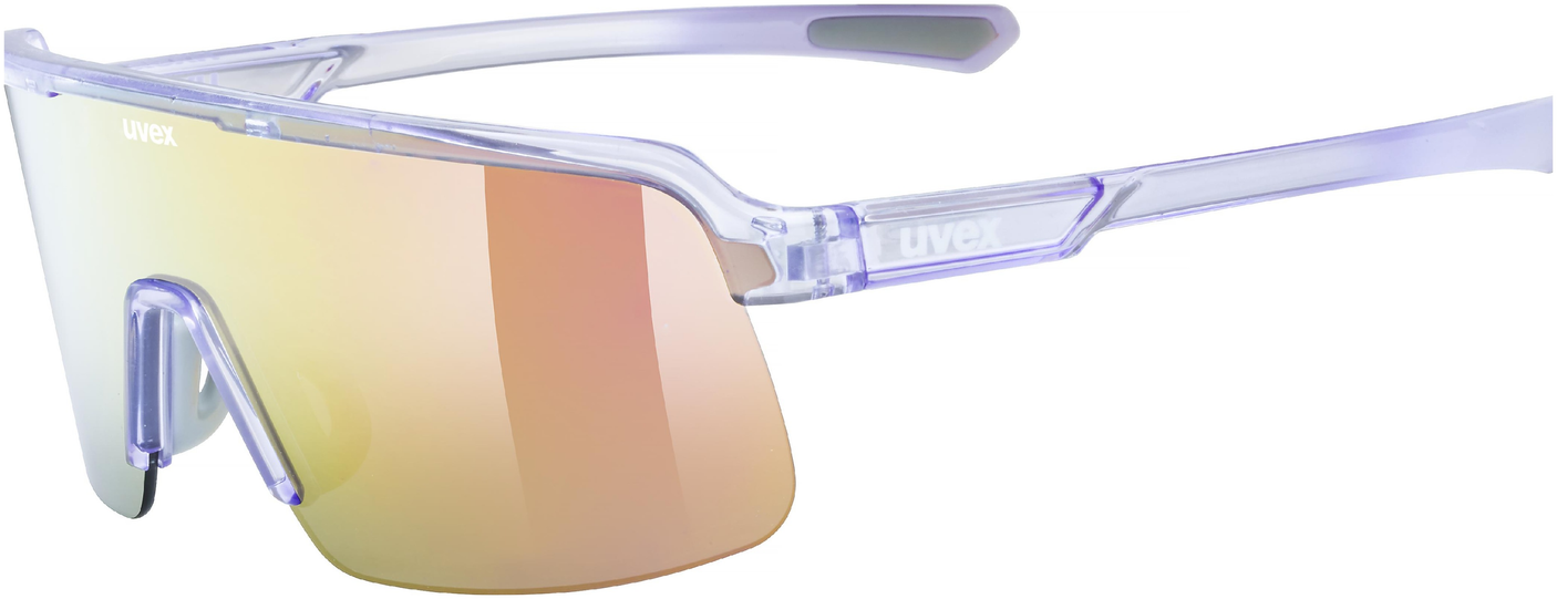 uvex Dyrt Lunettes de vélo Transparent / Miroir Rouge
