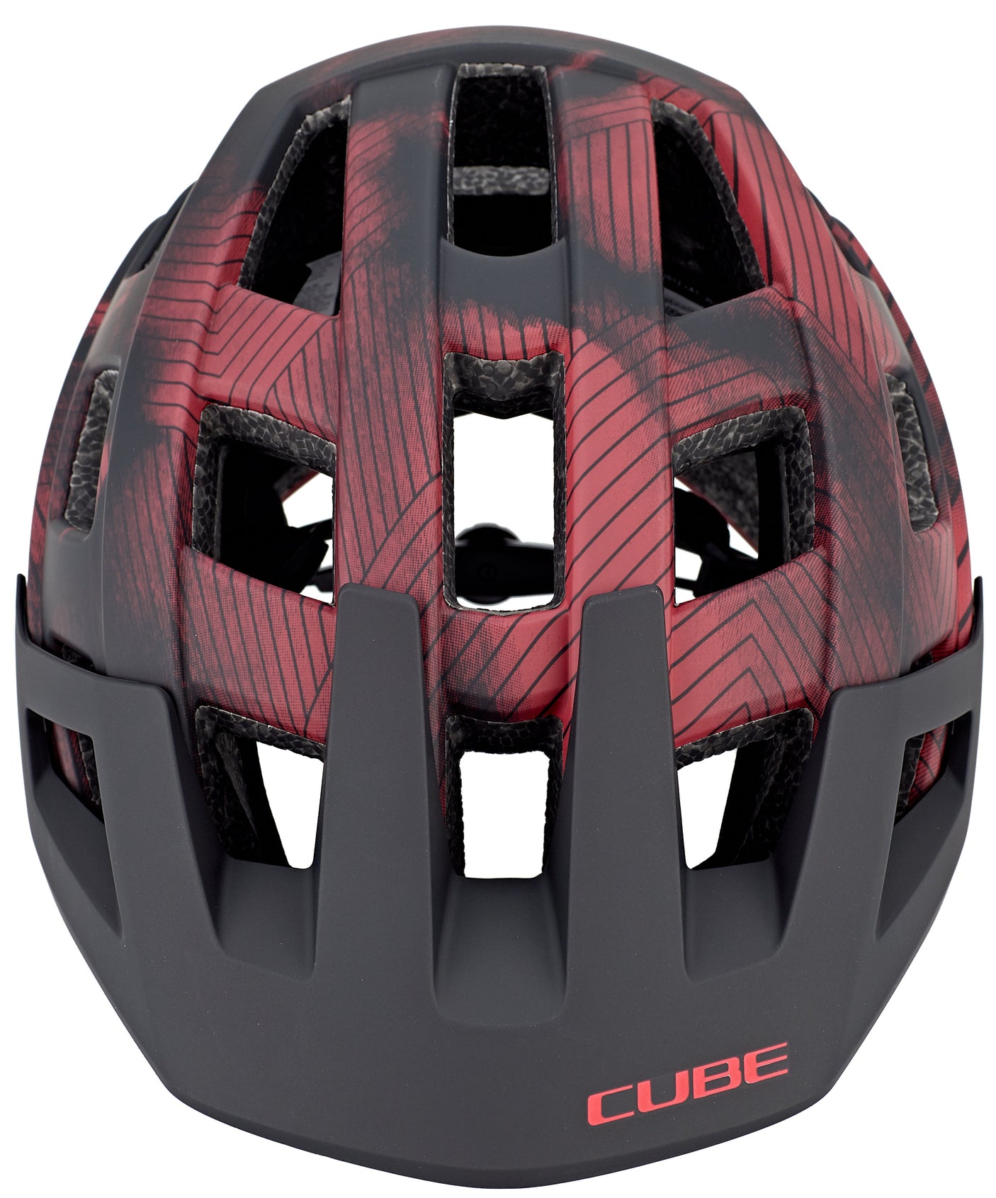 CUBE BADGER casque VTT rouge