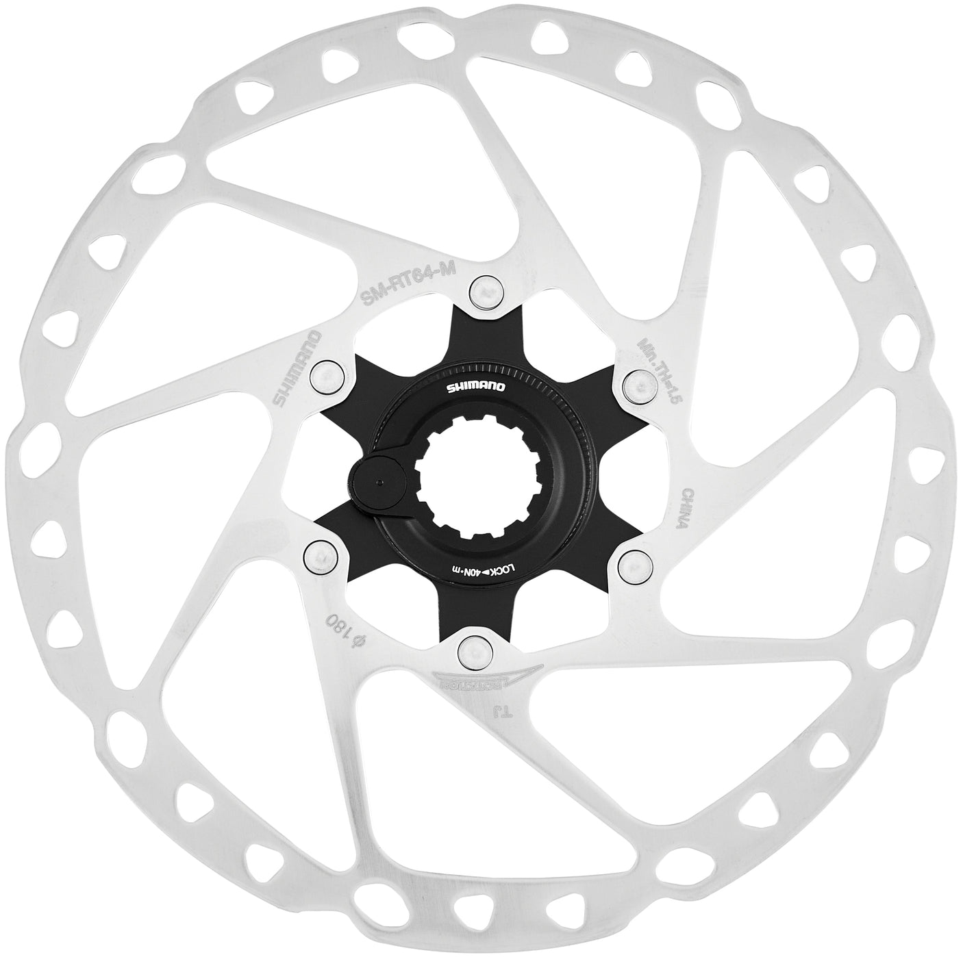 Shimano SM-RT64 disque de frein avec anneau de verrouillage magnétique 180mm