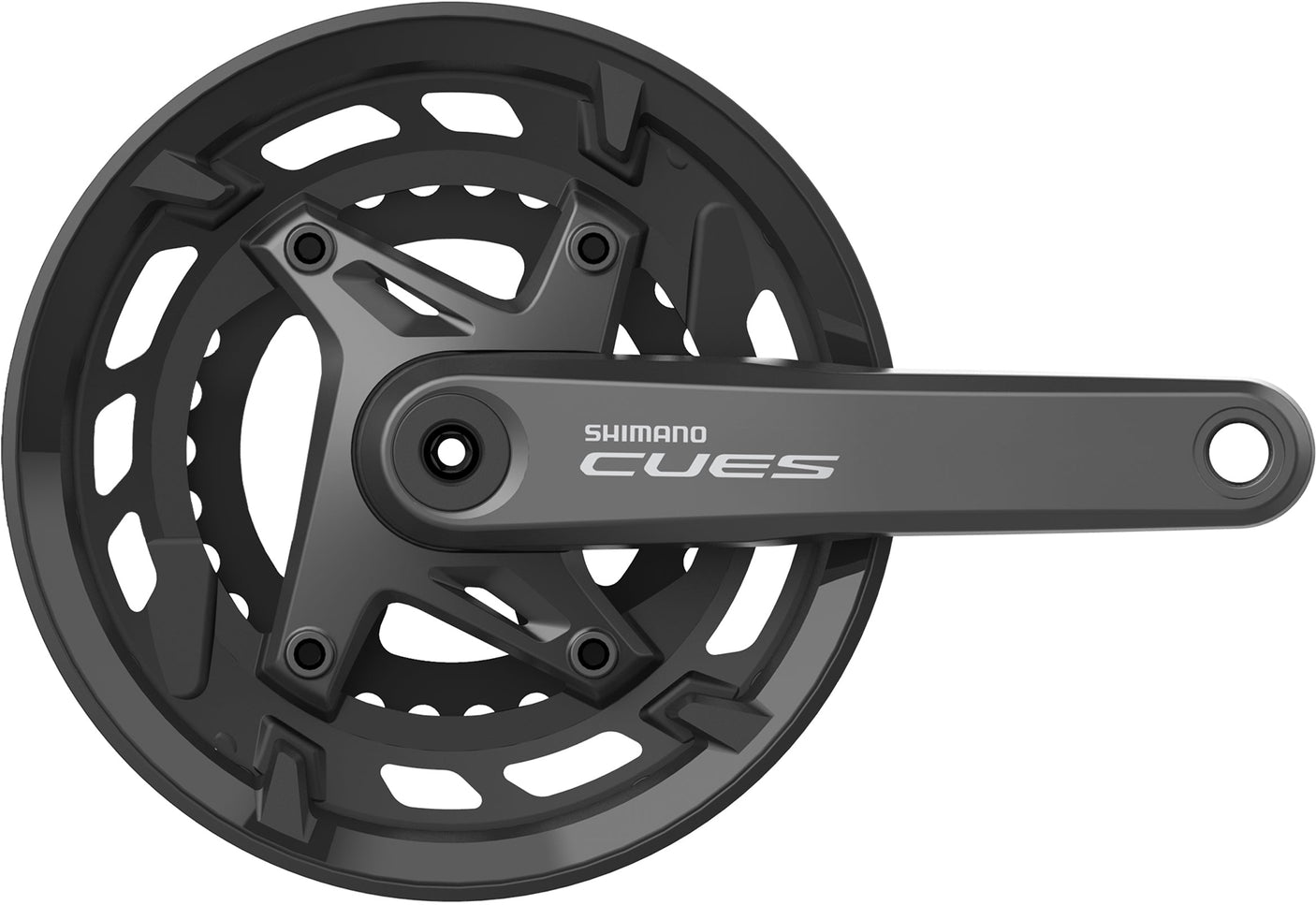 Shimano Cues FC-U6000-2 pédalier 9/10 vitesses 46-30 dents avec protection de chaîne