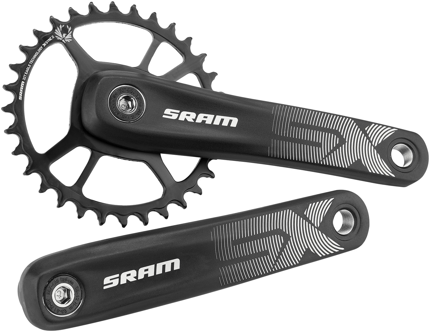 SRAM SX Eagle Power Spline pédalier 32 dents 12 vitesses Boost noir