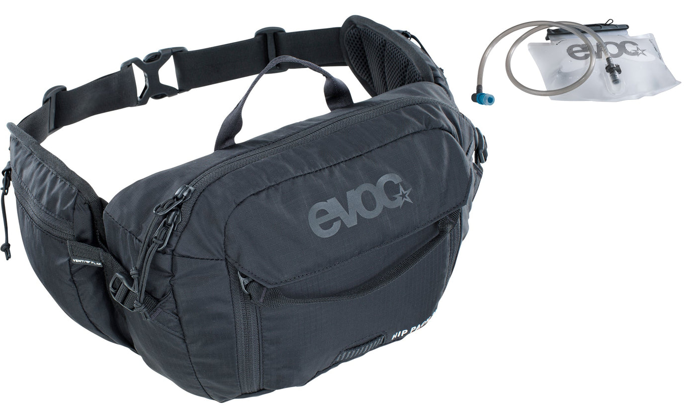 EVOC Sac banane 3l + poche à eau 1,5l noir
