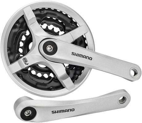 Shimano FC-TY501 pédalier 6/7/8 vitesses 42-34-24 dents avec protège-chaîne argenté
