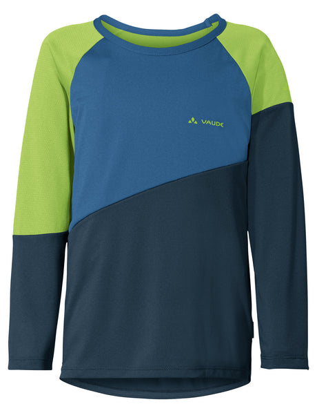 VAUDE Moab T-shirt manches longues enfant bleu/vert
