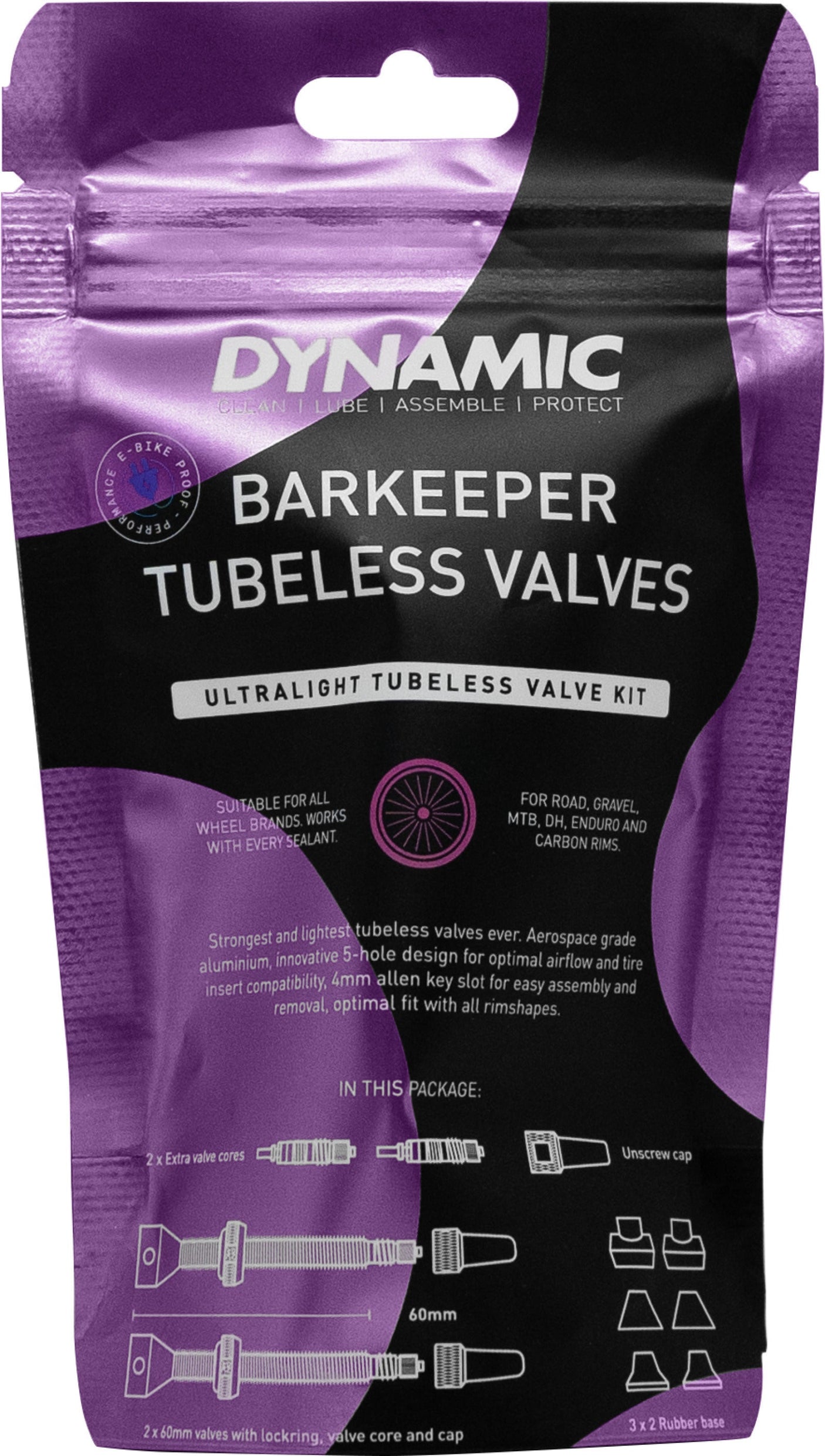 Dynamic Bike Care Bar Keeper valves tubeless 44 mm