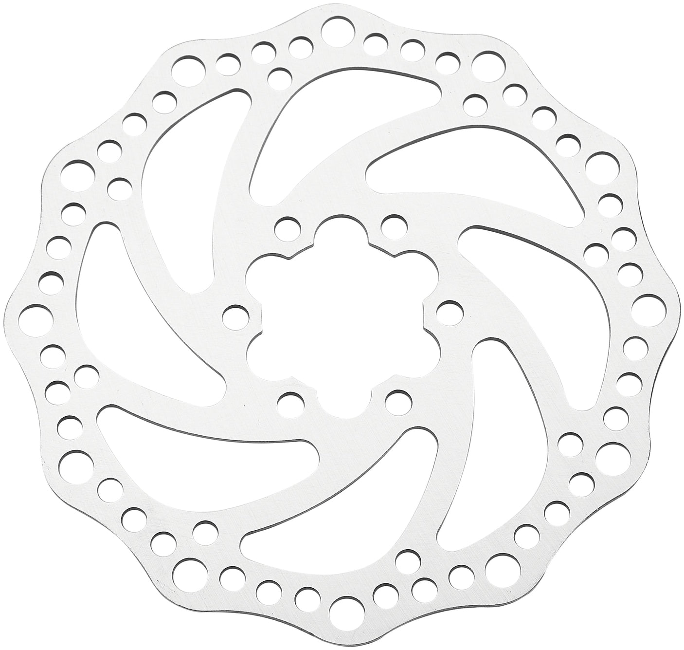 Reverse disque de frein 6 trous acier argenté
