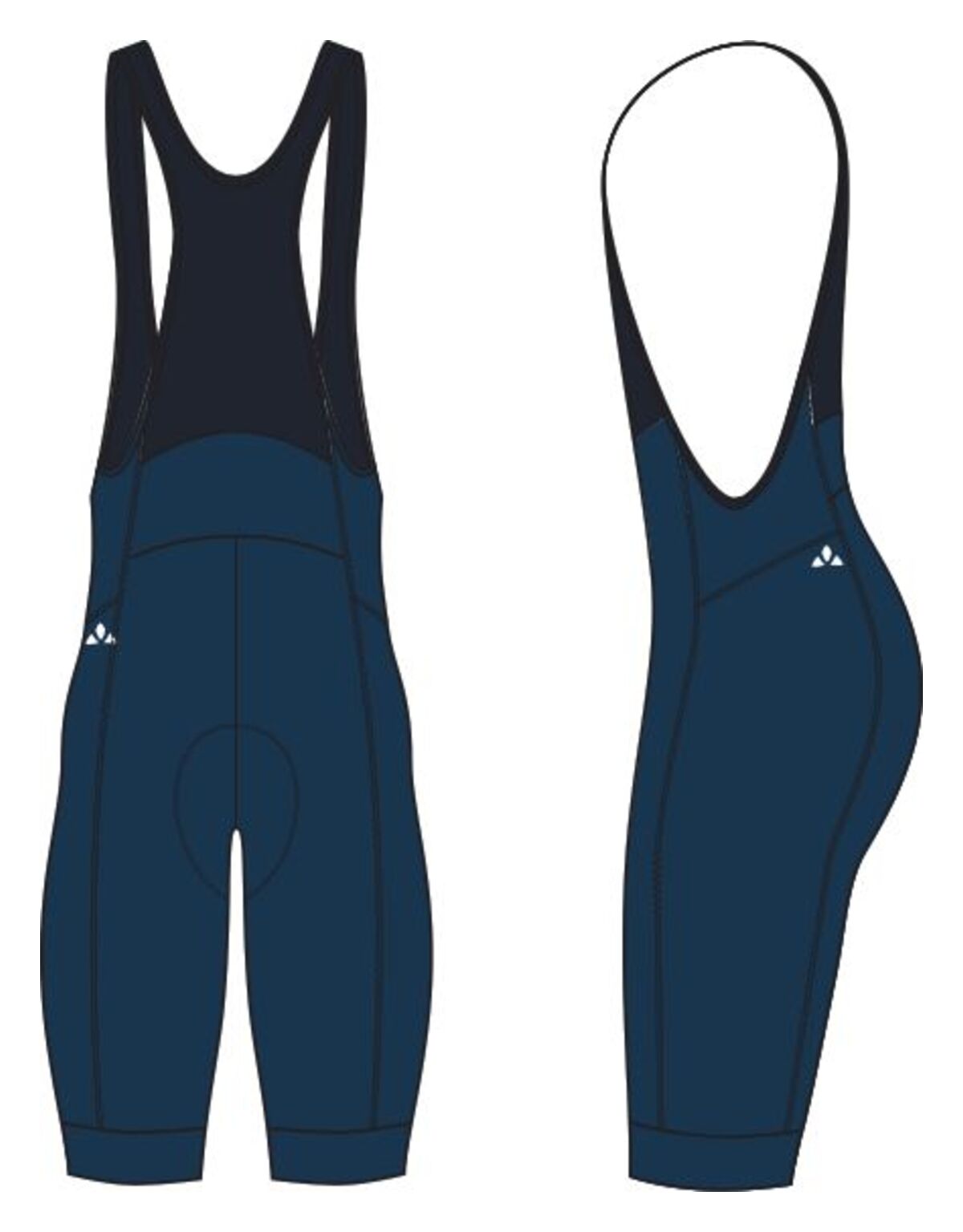 VAUDE Posta Bib Tights Homme bleu
