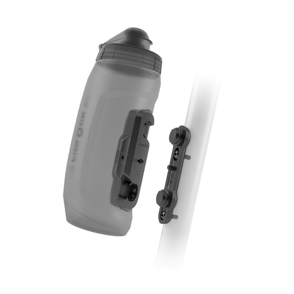 Fidlock Twist Bottle 590 incl. fixation vélo Base transparent/noir