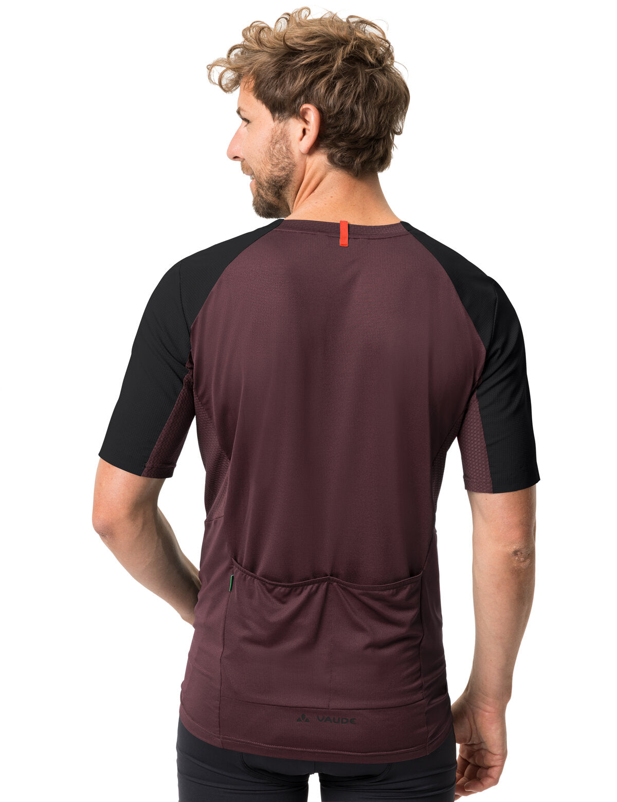 VAUDE Kuro II Maillot manches courtes homme rouge/noir