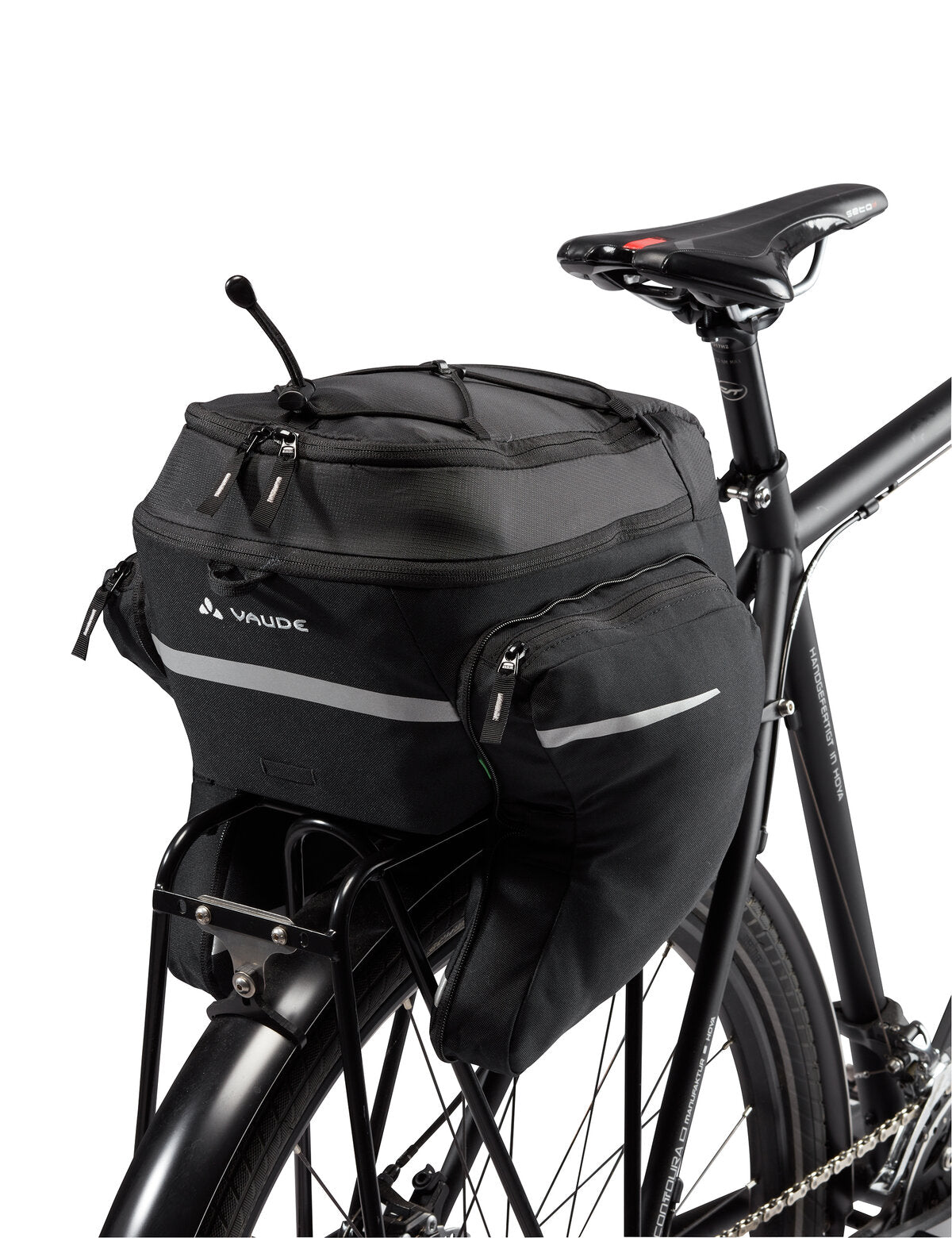 VAUDE Silkroad Plus sacoche de porte-bagages Snap-It noir
