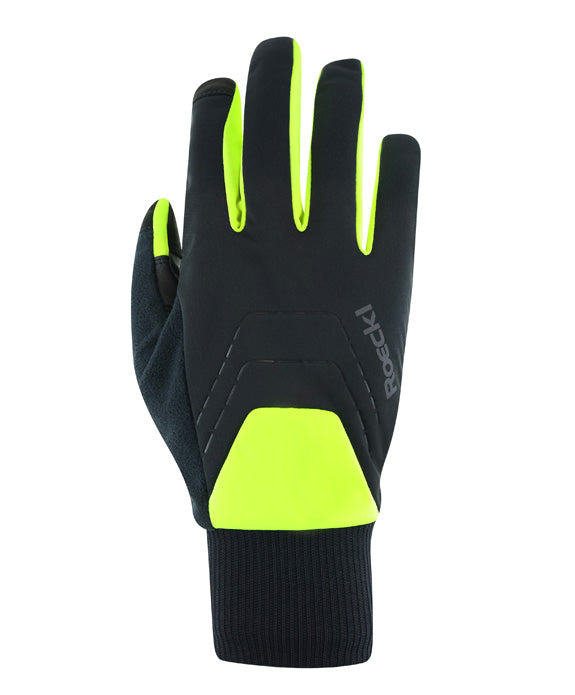 Gants Roeckl Rofan 3 Unisexe noir/jaune fluo