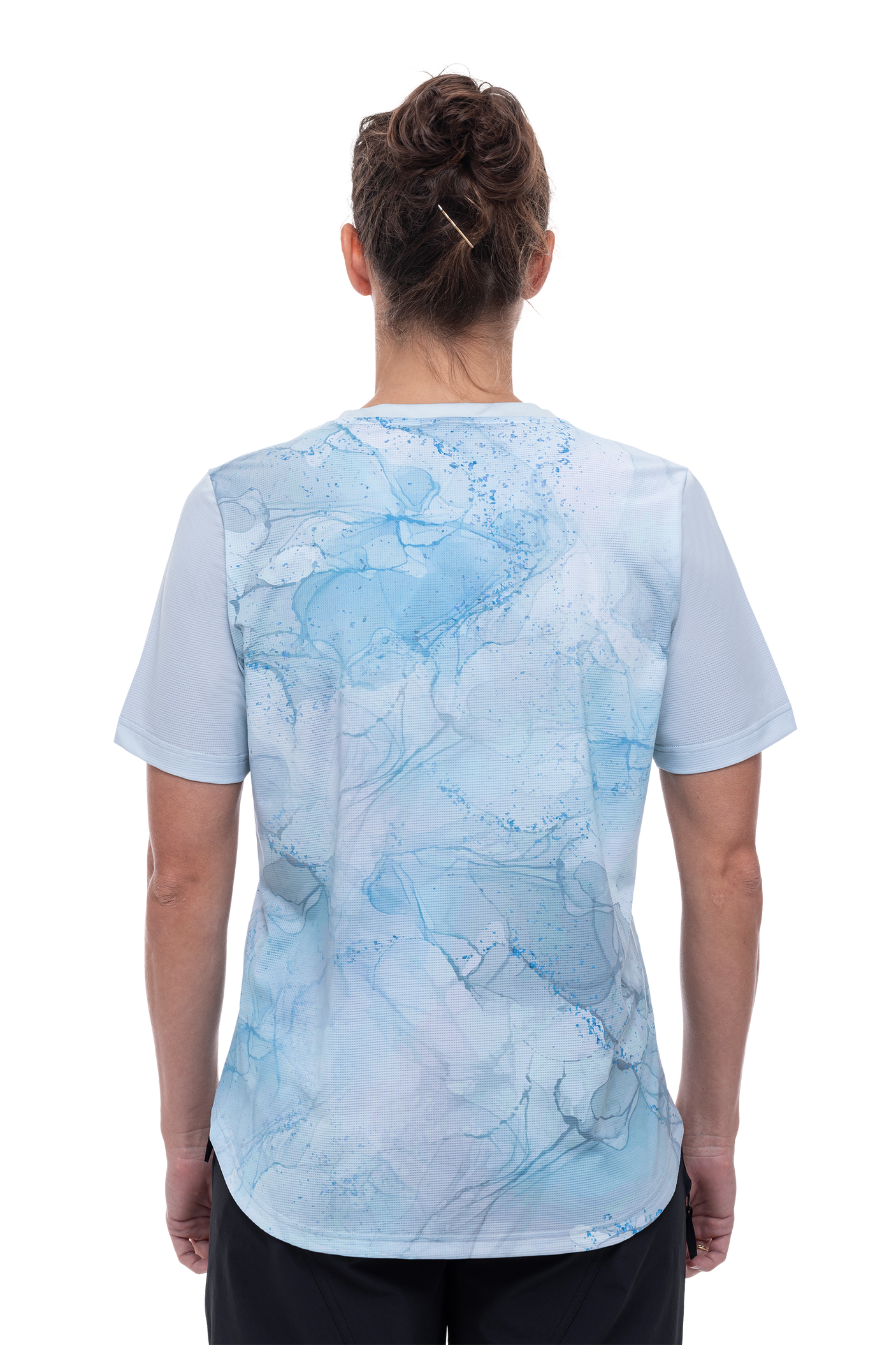 CUBE ATX WS Maillot col rond manches courtes marbré