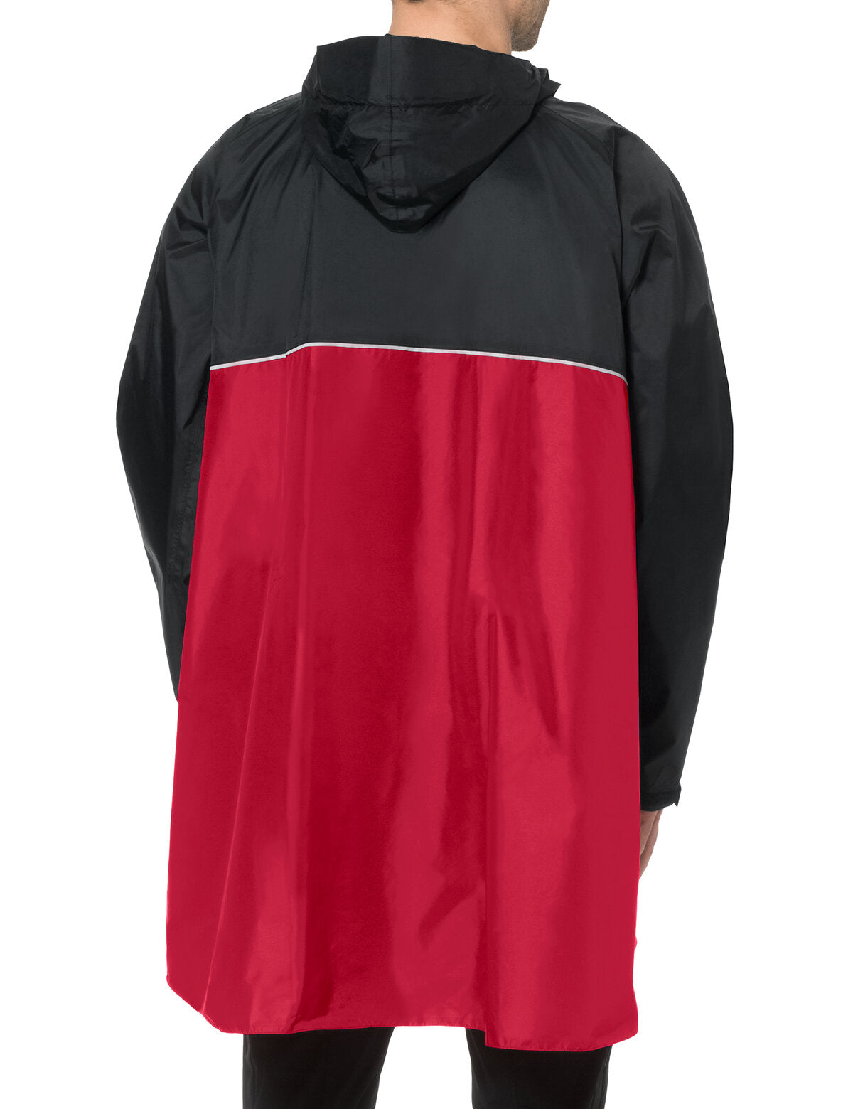 VAUDE Valero Poncho rouge/noir