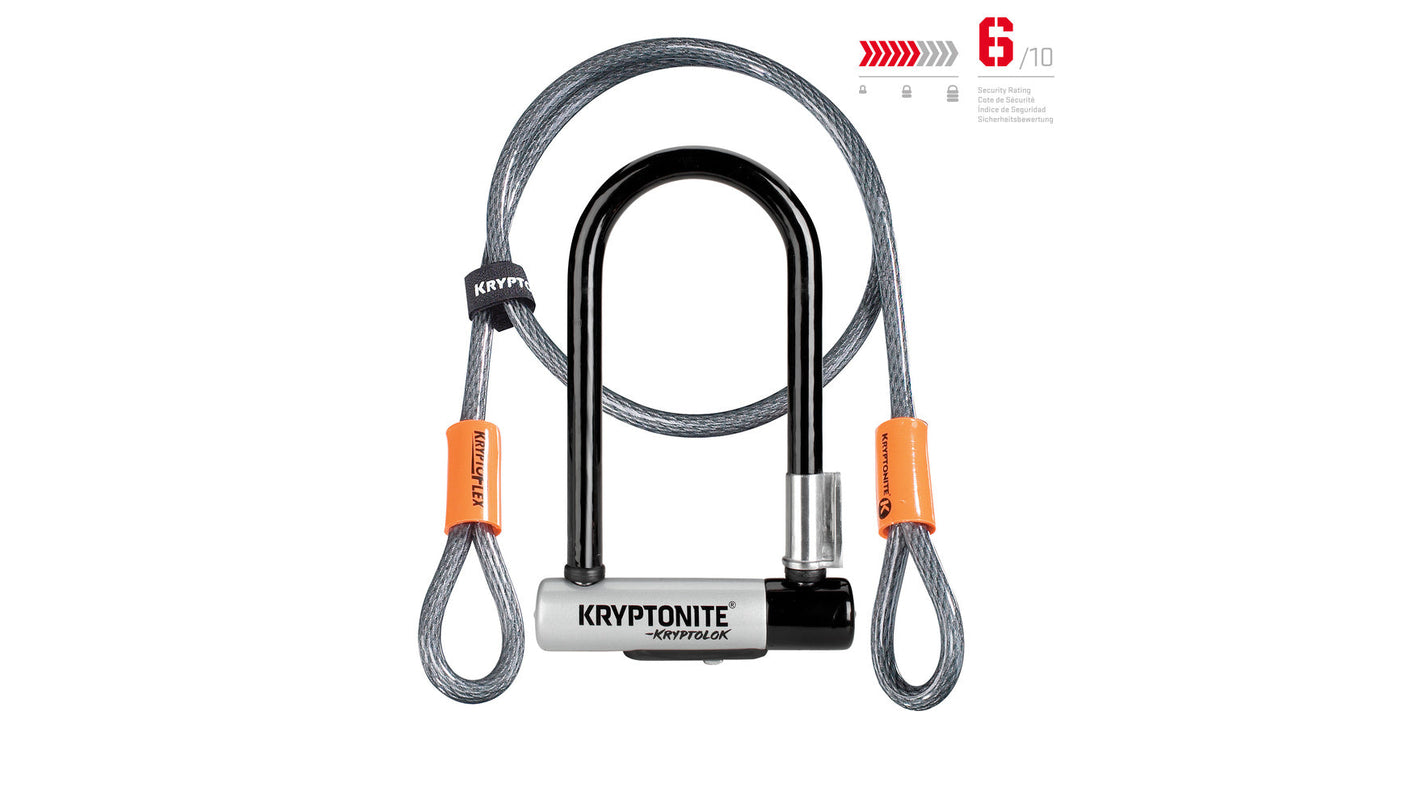 Kryptonite KryptoLok Mini-7 Antivol de vélo + Kryptoflex