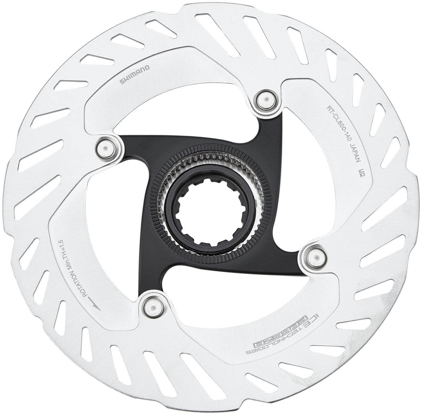 Shimano RT-CL800 disque de frein CL avec bague de verrouillage 140mm argenté