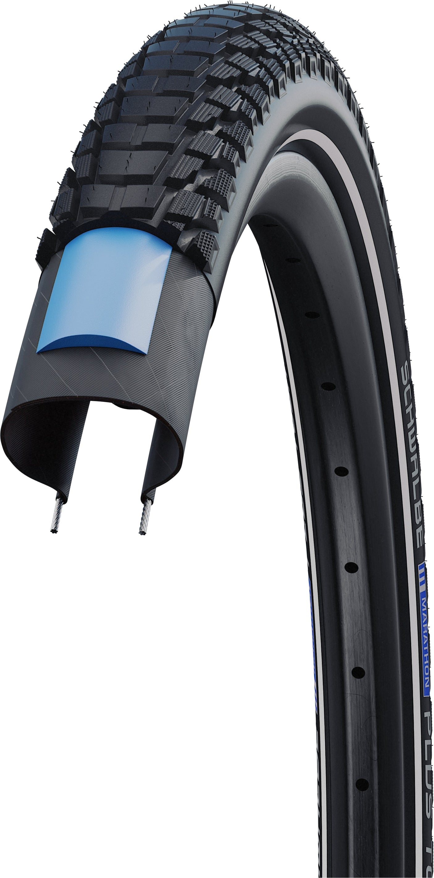 Schwalbe Marathon Plus Tour pneu à tringle rigide 28x1.75" Performance E-50 Addix Reflex SmartGuard