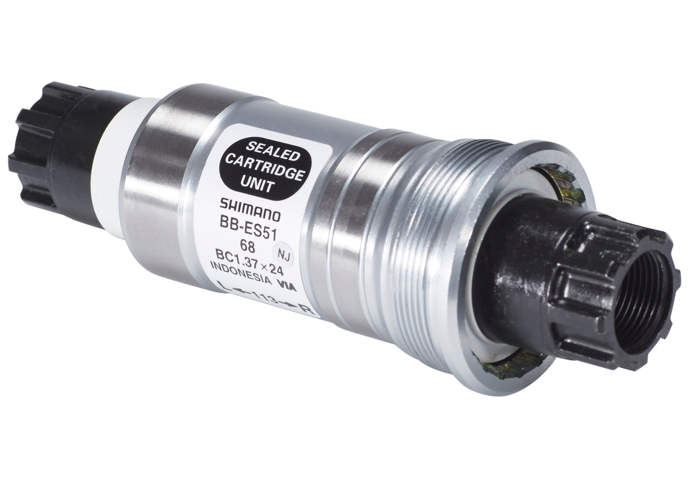 Shimano BB-ES51 Boîtier de pédalier sans vis de manivelle, BSA 68 mm