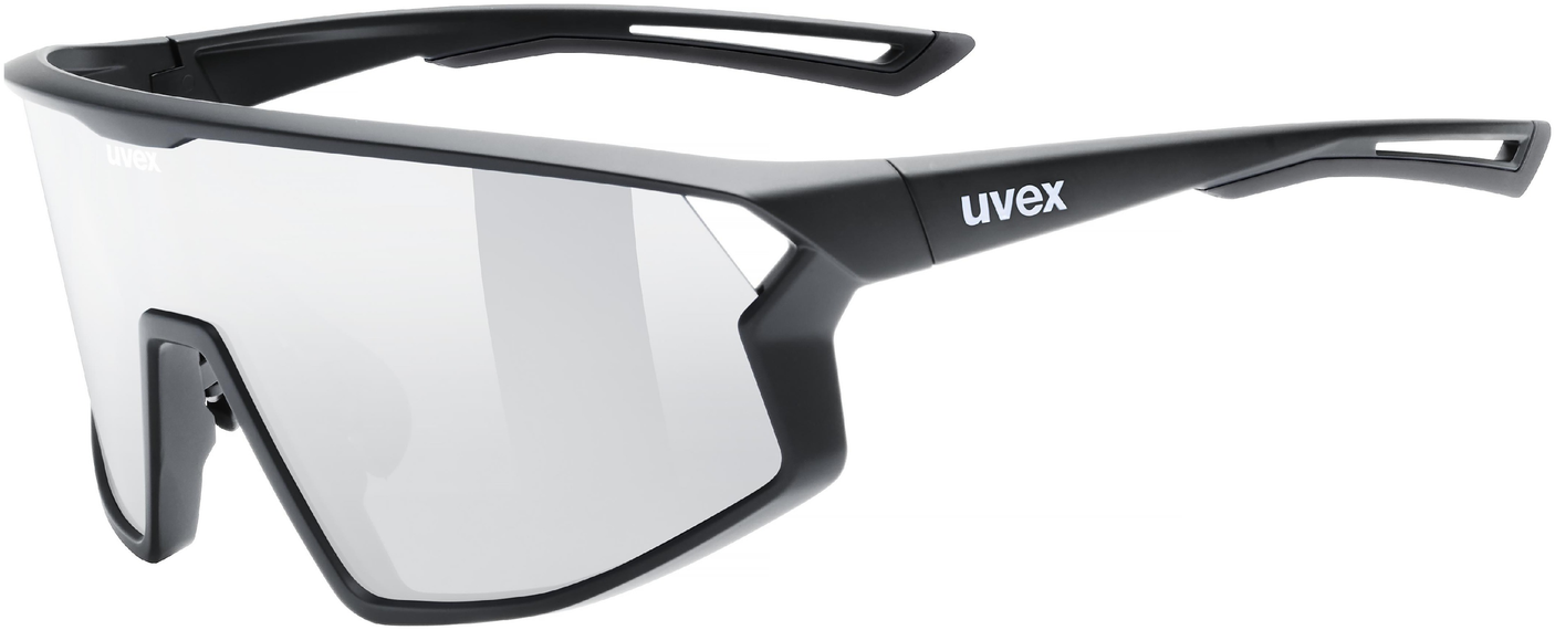 uvex Skyryse lunettes de vélo Noir Mat / Miroir Argent
