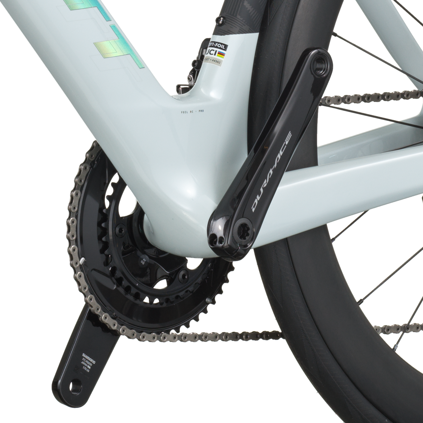 Scott Foil RC Pro blanc cumulus/carbone noir