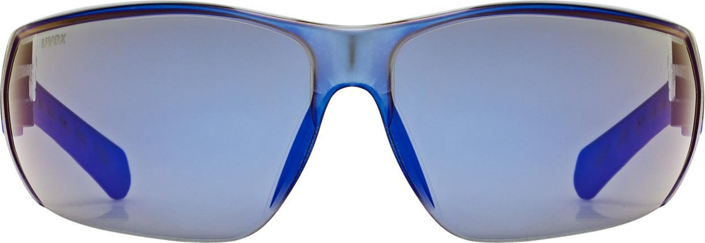 uvex Equate lunettes de vélo Noir-Bleu Mat / Miroir Bleu