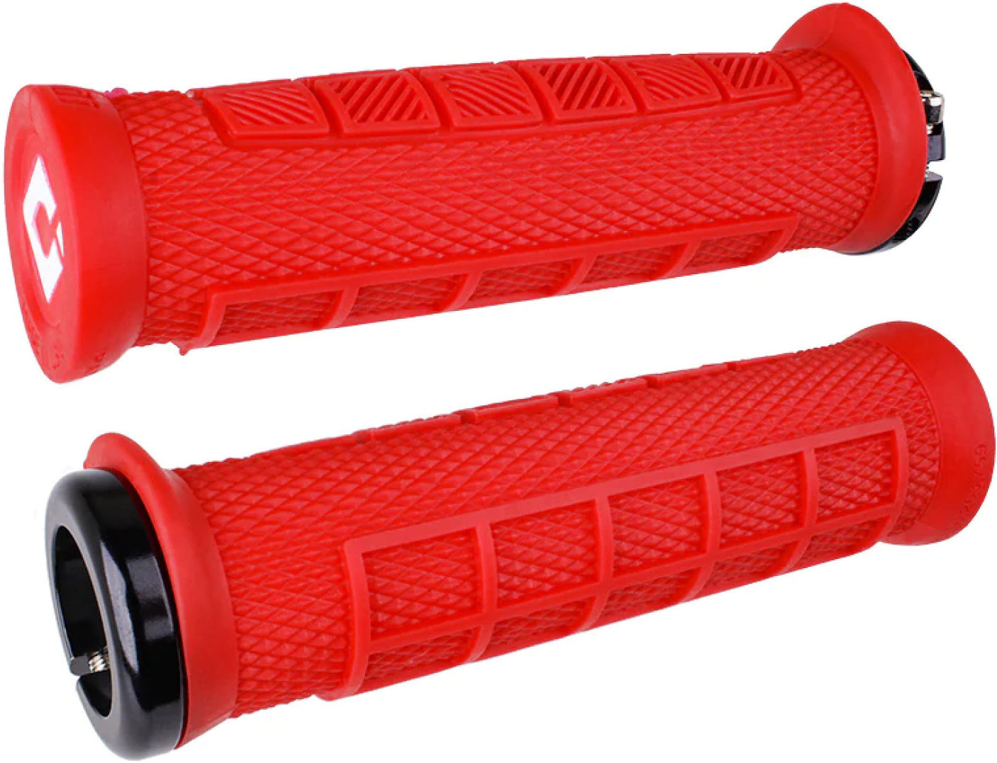 ODI Elite Pro Lock-On 2.1 poignées VTT rouges