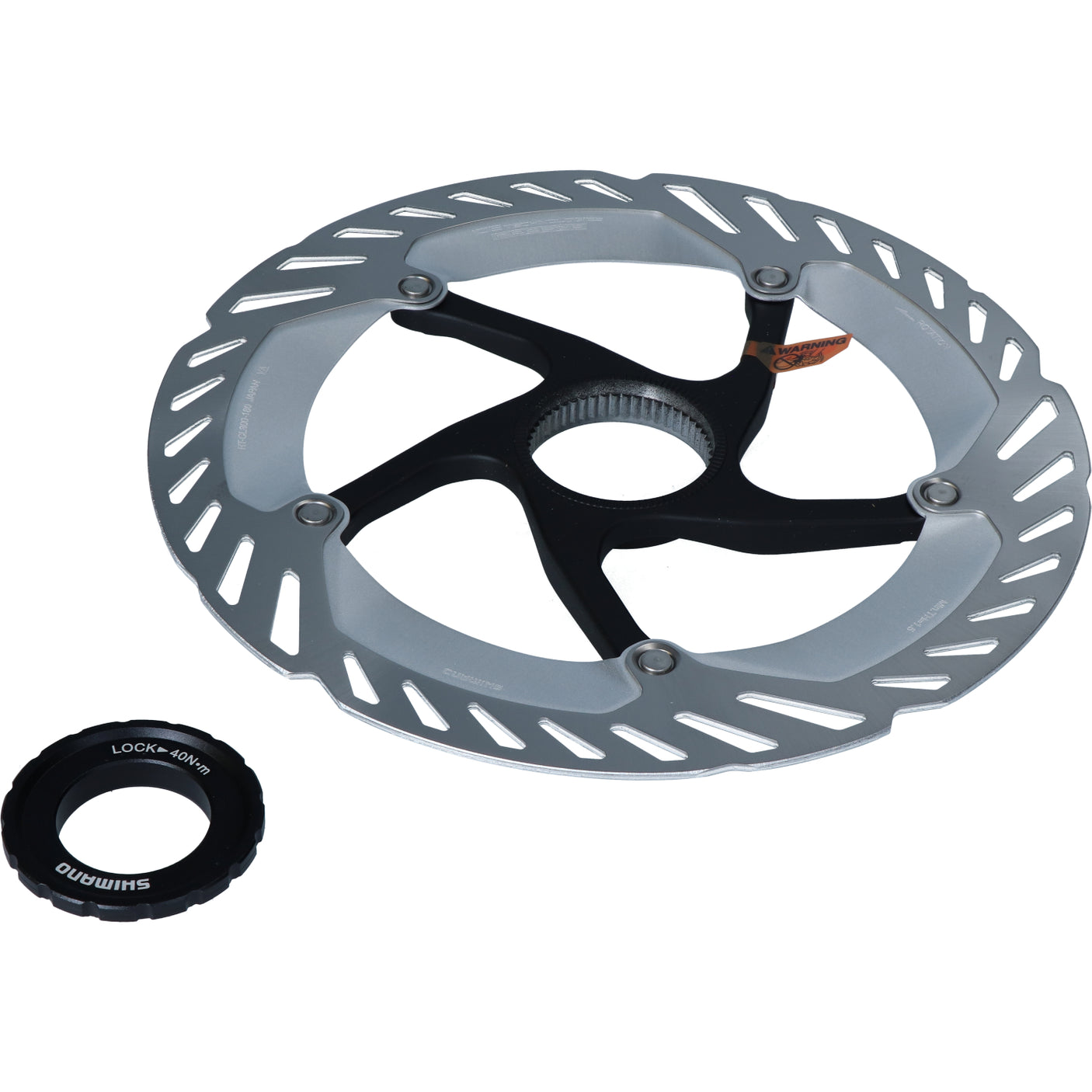 Shimano disque de frein RT-CL800 Centerlock bague de serrage avec denture extérieure, 180mm