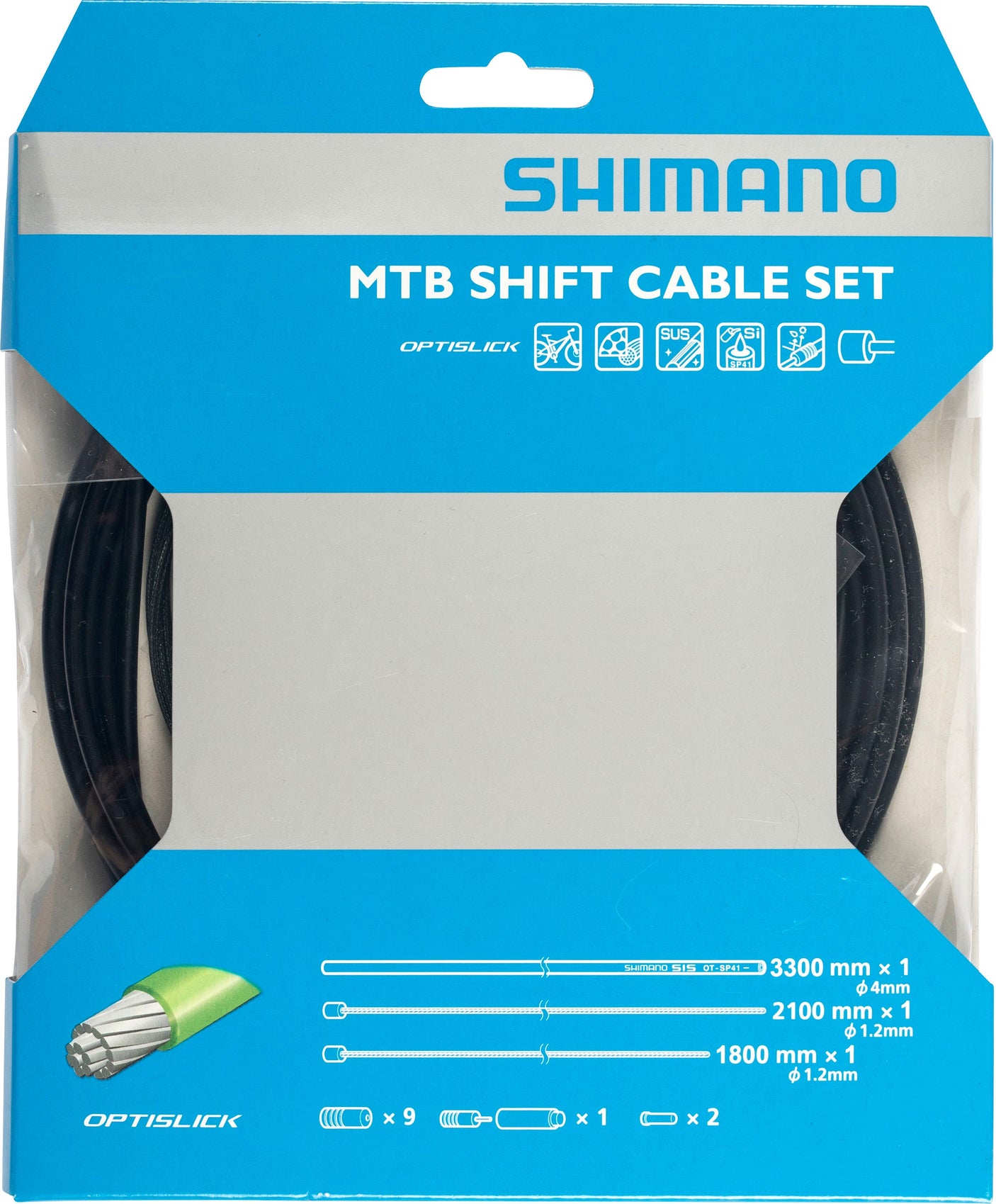 Shimano MTB Optislick câble de changement de vitesse Set noir
