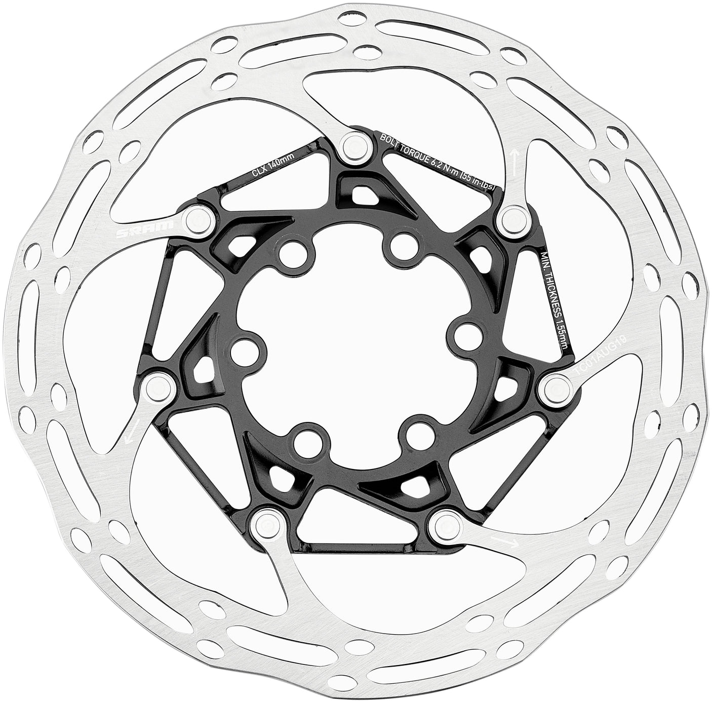 Disque de frein SRAM Centerline Rounded bipartite argent/noir