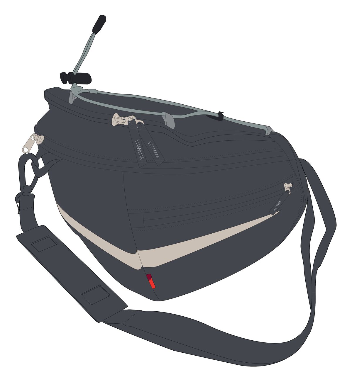 VAUDE Sac Off Road M noir