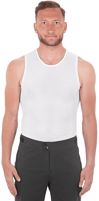 CUBE Maillot fonctionnel sans manches Mesh blanc Homme