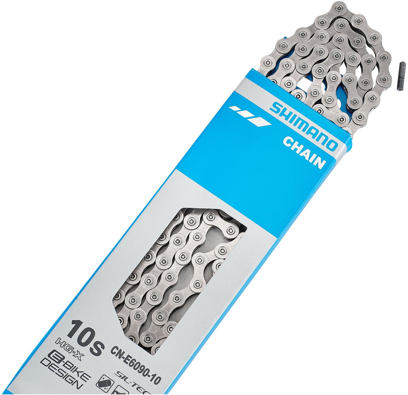 Shimano CN-E6090 chaîne E-Bike 10 vitesses argent