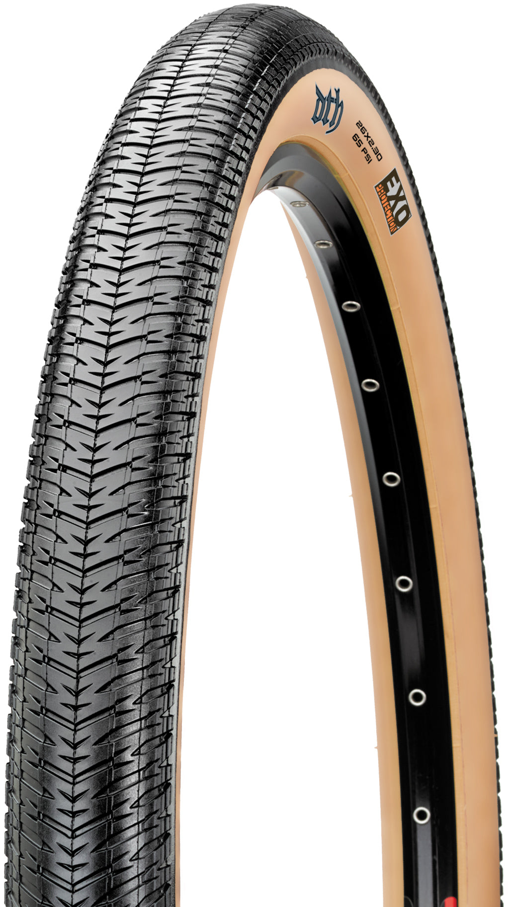 Maxxis DTH Pneu pliant 26x2.30" MaxxPro EXO Tanwall noir/marron clair
